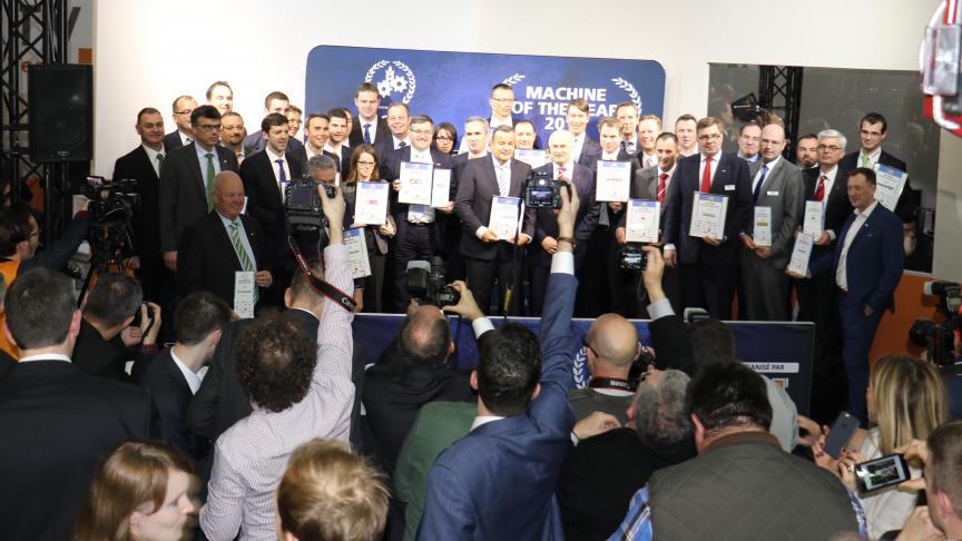 Les gagnants du prix «Machine de l’année» réunis.