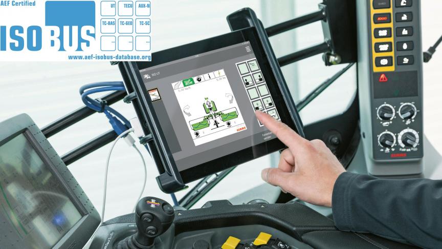 L'appli mobile Claas Easy on board permet de commander n'importe quel outil compatible Isobus.