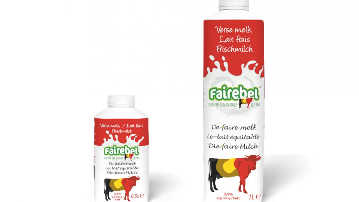 Le lait frais Fairebel sera commercialisé en deux formats
: 0,5
l et 1
l.