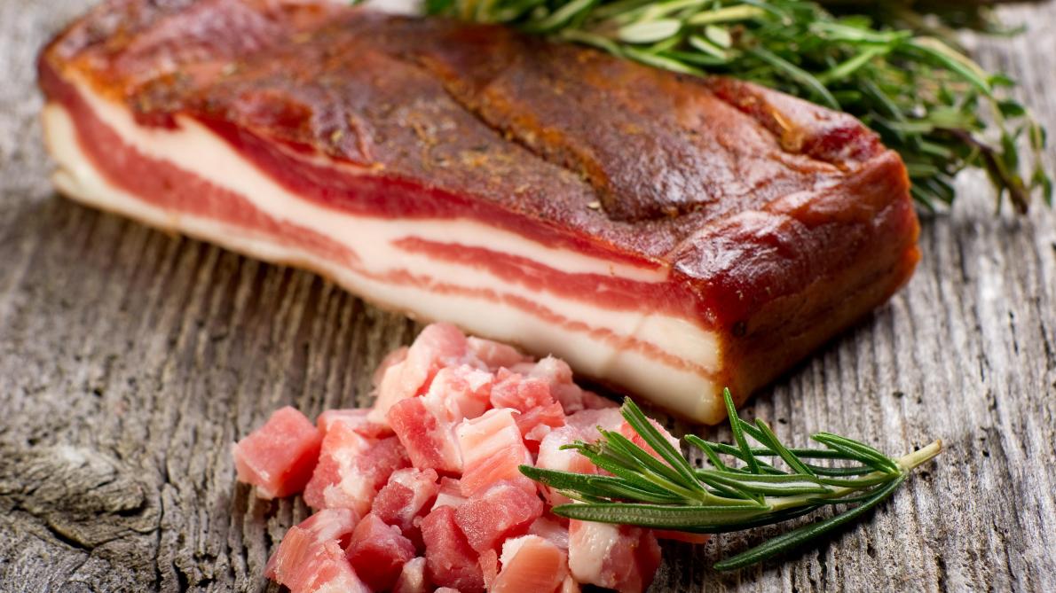 La recette de la semaine avec des tranches de lard et des lardons SillonBelge.be