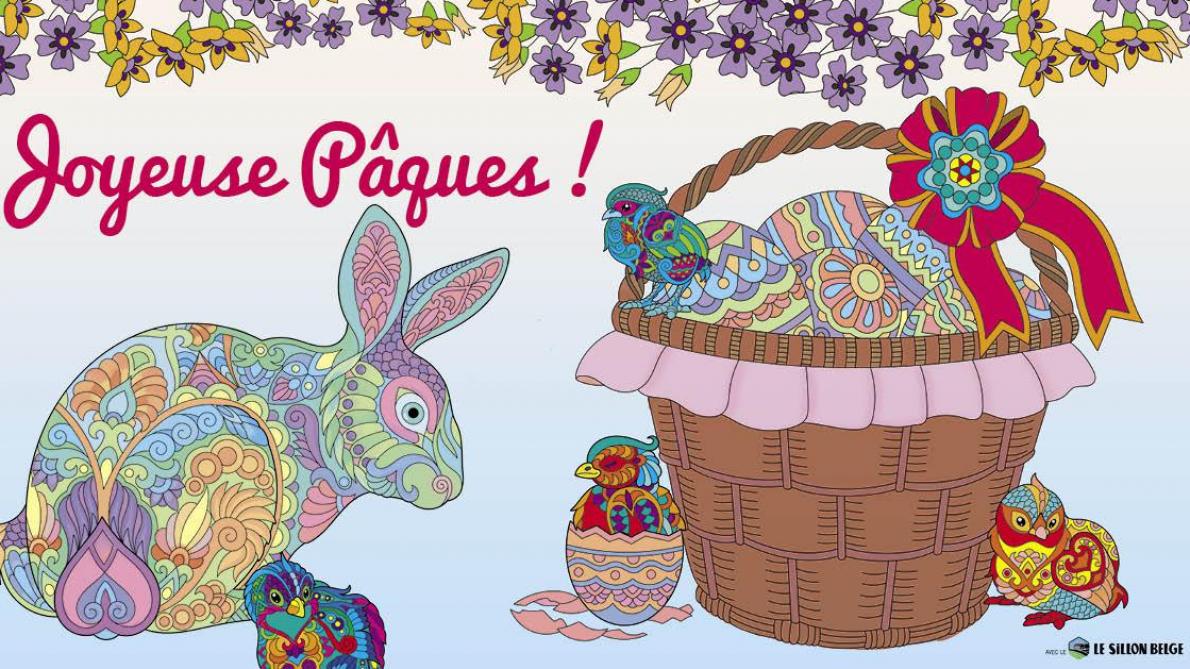 Joyeuses Pâques Dessin De Paques En Couleur A Imprimer Un coloriage pour fêter Pâques - SillonBelge.be