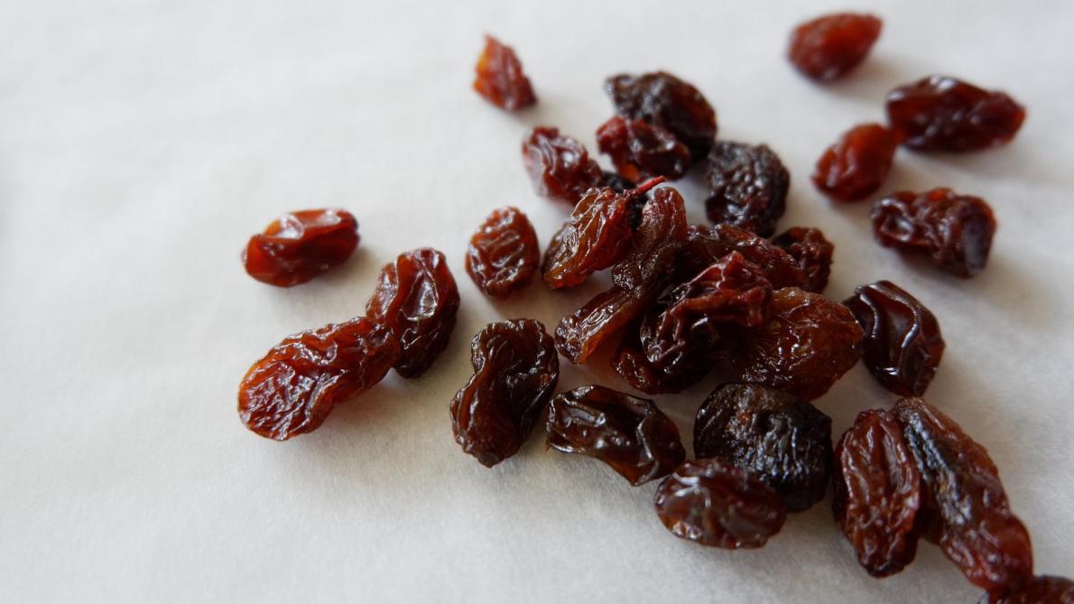 La recette de la semaine: avec des raisins secs