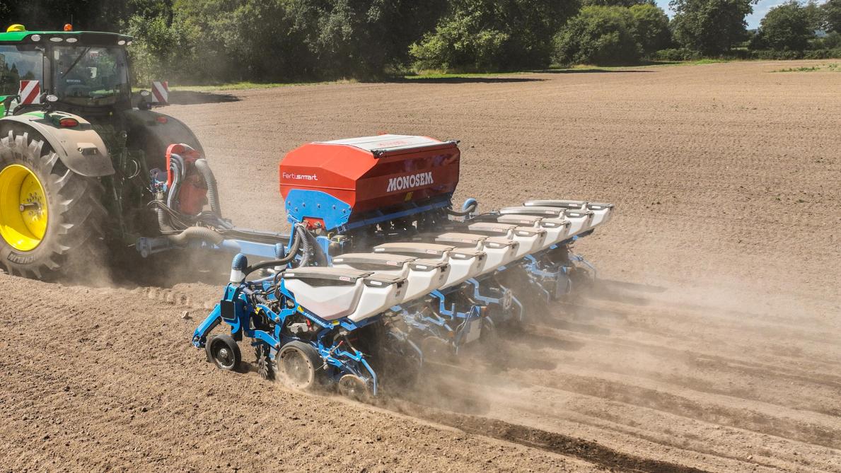 Le semoir  ValoTerra Ultimate permettrait un semis de précision jusqu’à 18 km/h.