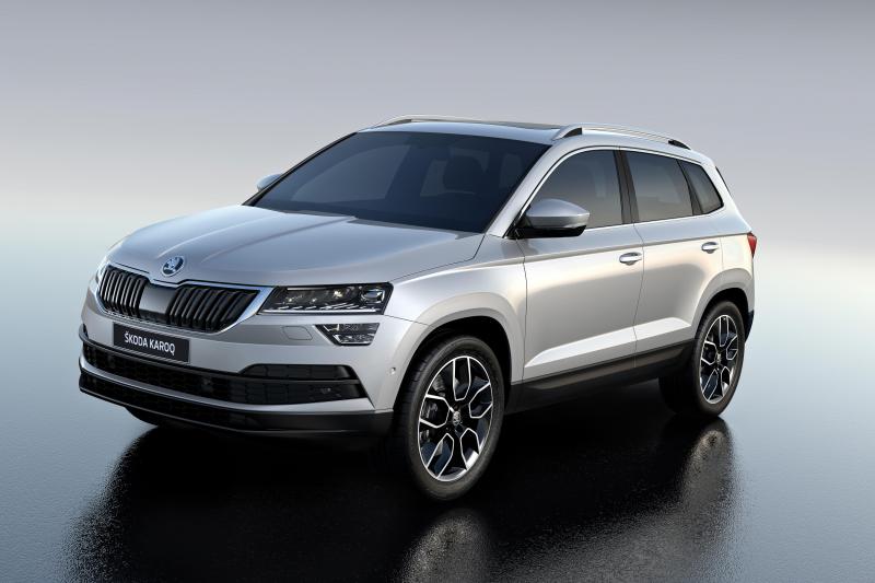 Le Skoda Karoq, c’est 4,38
m de long pour un coffre de 521
l.