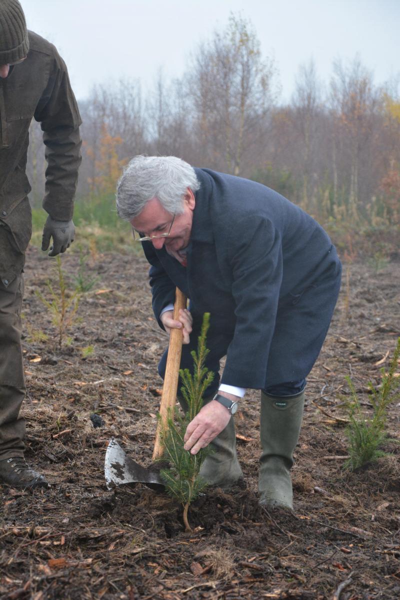 «
Reboiser est essentiel si l’on souhaite pérenniser les fonctions économiques, touristiques, sociales, écologiques... de la forêt
», plaide René Collin, son ministre.
