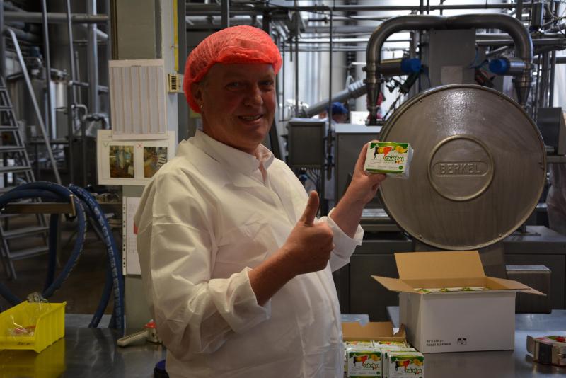 C’est avec une grande fierté qu’Erwin Schoepges a dévoilé le beurre Fairebel.