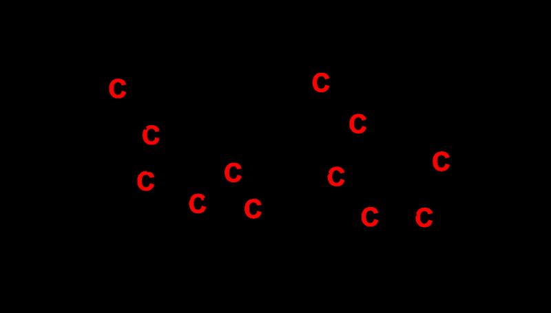 Figure 3: schéma partiel d’une molécule de saccharose.