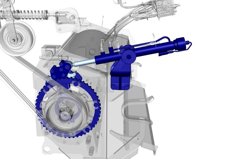 L’inverseur de rouleau d’alimentation dynamique (New Holland) constitue une solution face aux problèmes de bourrage et débourrage.