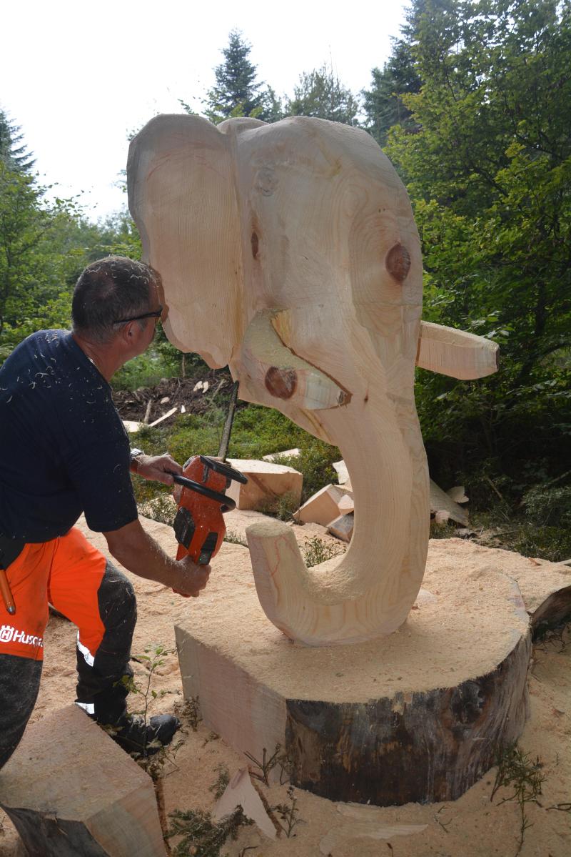 L’art de la sculpture à la tronçonneuse fait partie des 4 championnats dont des épreuves se dérouleront sur le site des journées forestières, les 30 et 31 juillet.