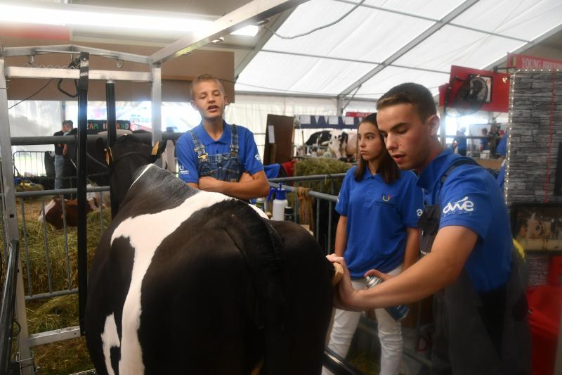 Sans un budget digne de ce nom, comment donner confiance à la jeune génération confrontée à des enjeux d’une ampleur jamais vue. Photo prise dans le cadre de la confrontation européenne des jeunes éleveurs à la foire de Battice.