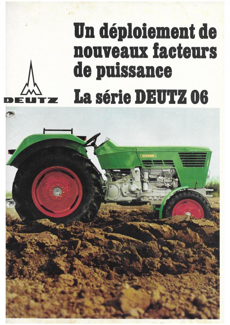 C'est en 1968 qu'est lancée la série de tracteurs Deutz 06.
