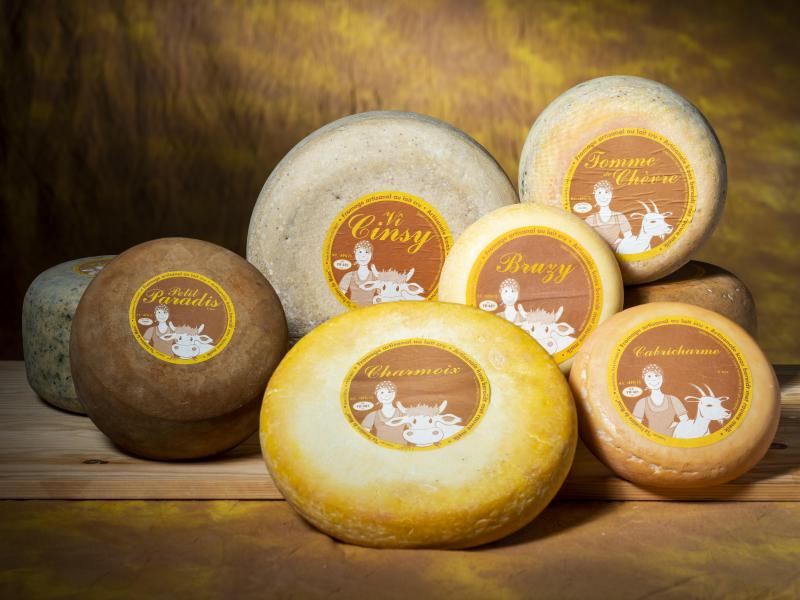 La gamme de fromages de la Fermière de Méan