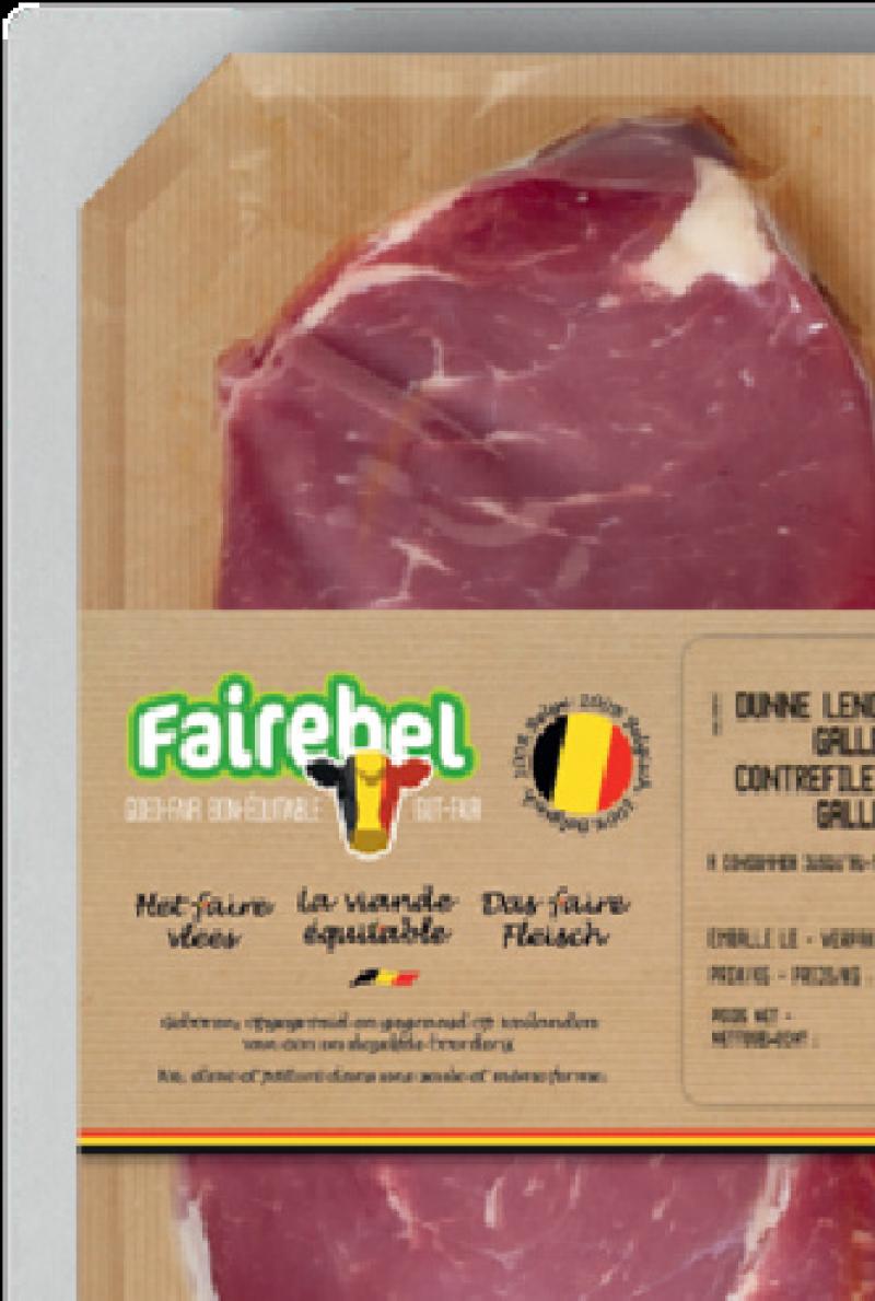 Sous la marque équitable Fairebel, les 8 préparations de viande proposées dans une phase de démarrage seront proposées dans des barquettes au profil environnemental particulièrement favorable avec une date légale de conservation de 12 à 14 jours.
