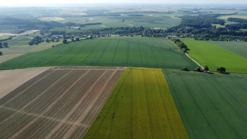 La Hesbaye vue du ciel.