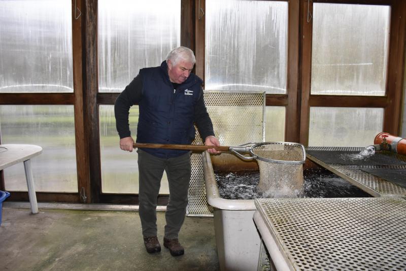 Jean-Marie Clément s’est lancé dans la pisciculture, devenue « une passion dévorante »  voici 25 ans, « parce que j’ai toujours baigné dans le monde de la pêche » dit-il.