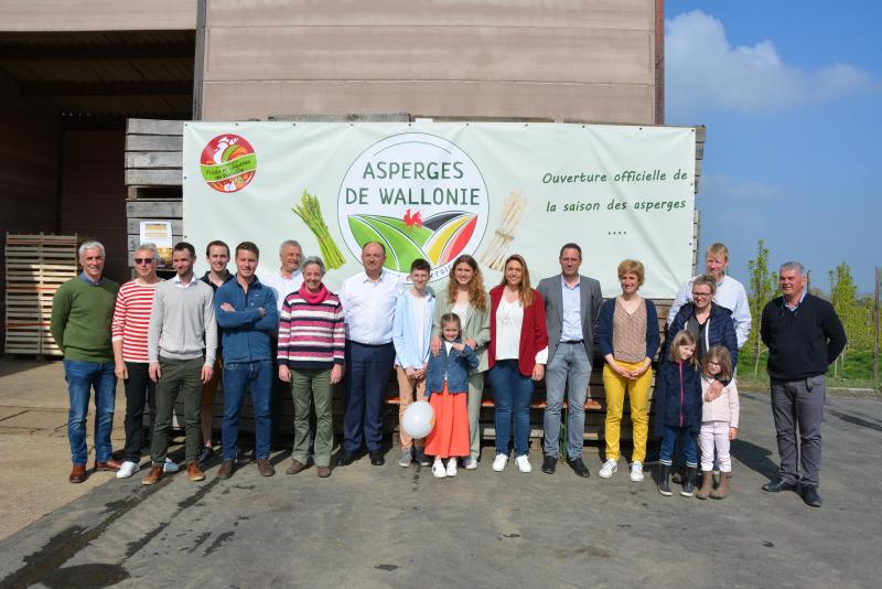 Le groupement a été présenté le 14 avril en présence des ministres Borsus et Tellier,  à l’occasion de l’ouverture officielle de la saison des asperges de Wallonie.