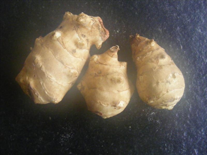 Les tubercules ne sont pas de forme très régulière. De nombreuses recettes  permettent de se dispenser du fastidieux épluchage.