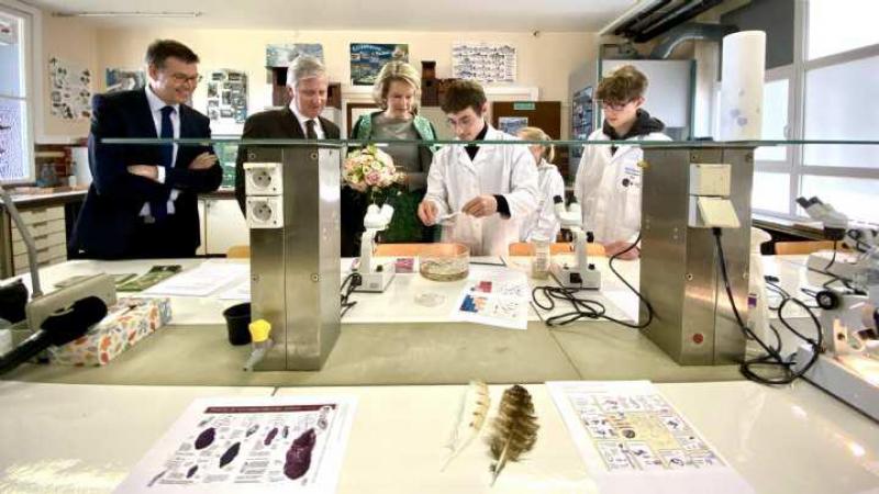Lors du 100 e  anniversaire de l’Epasc, le couple royal est venu à la rencontre des élèves  et du corps enseignant, une reconnaissance prestigieuse pour l’école.