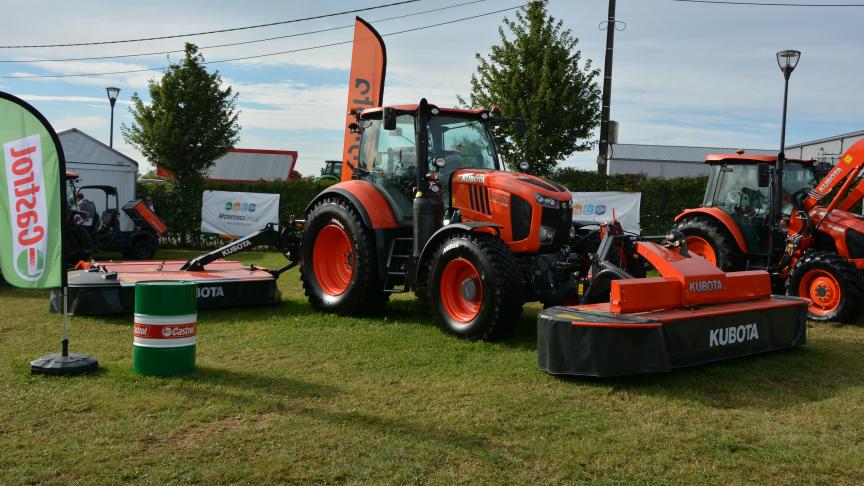 Durant la Foire de Libramont, le matériel de fenaison Kubota a déjà été présenté au public.