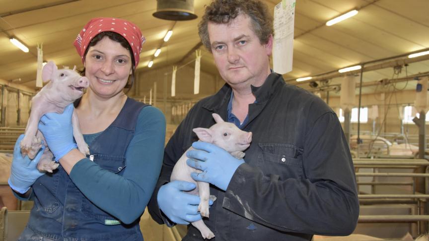 Els Vermeulen en Filip Bonte: gedreven varkenshouders én akkerbouwers