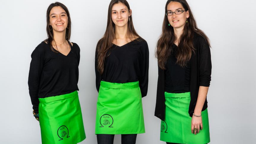 Le premier prix revient à une équipe de l’Université Catholique de Louvain, avec le produit Aloya: un yaourt enrichi de noix et de microalgues.