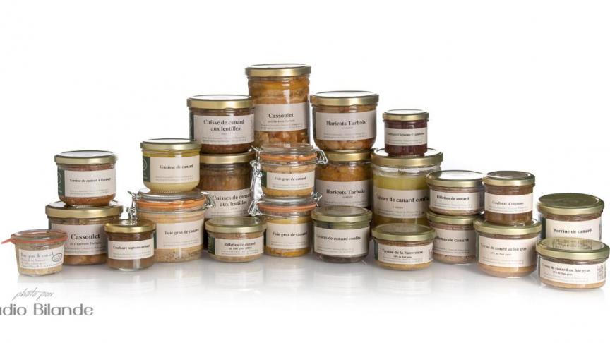 La Ferme de la Sauvenière propose une gamme de produits stérilisés très variée.