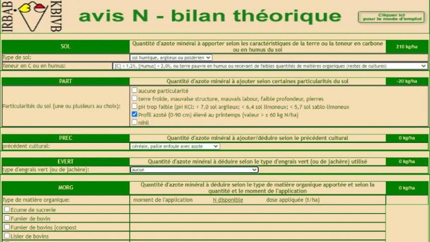 Le module développé par l’Irbab.