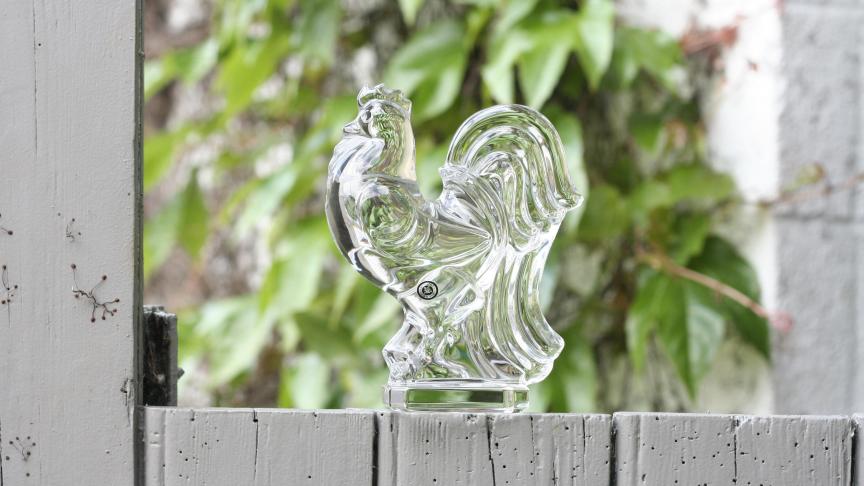 Tenir un Coq de cristal entre ses mains est un véritable honneur pour les agriculteurs et artisans récompensés.