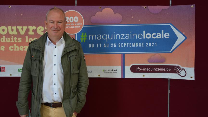 « Cette année, #maquinzainelocale prend son élan en même temps que les journées  fermes ouvertes afin de mettre à l’honneur, dans le contexte particulier  que nous connaissons, à la fois les producteurs et les commerçants  de proximité », explique Philippe Mattart, directeur de l’Apaq-w.
