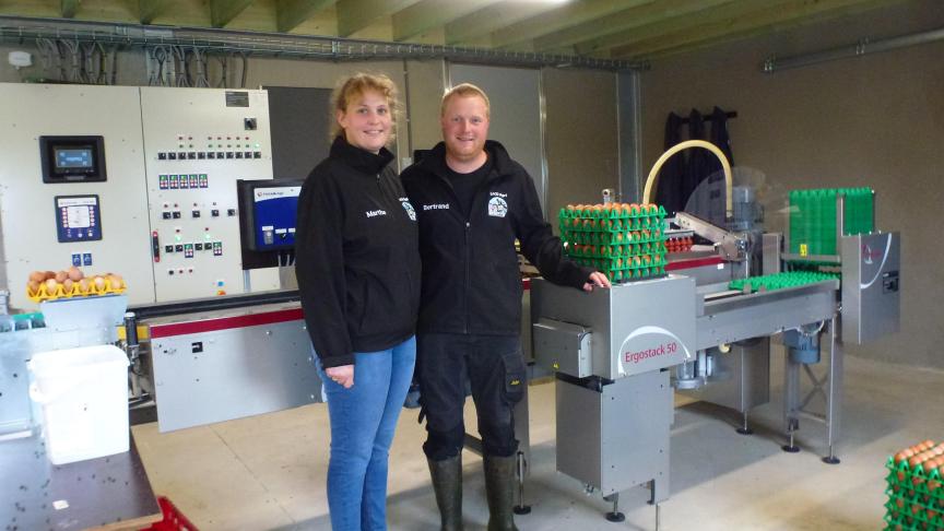 Les exploitants ont démarré l’élevage de poules pondeuses fin juin dernier  et découvrent cette nouvelle spéculation.