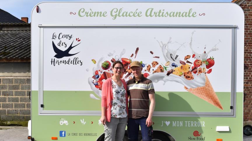 Xavier Verschelden et son épouse Valérie Moxhet, deux agriculteurs passionnés de diversification et de circuit court.