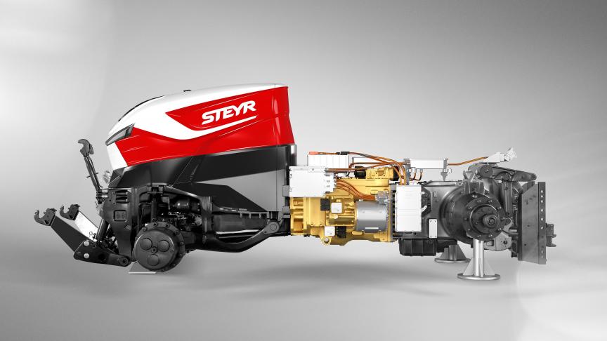 En couplant traction thermique et électrique, Steyr rend les déplacements plus efficaces et plus économes en carburant. Au champ, c’est ensemble tracteur-outil qui tire profit de la technologie en gagnant notamment en traction.