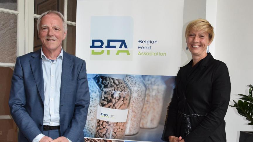 Dirk Van Thielen et Katrien D'hooghe, respectivement président et managing director de la BFA, estiment que les prix des matières premières ont plus ou moins atteint leur maximum, mais que ce n’est pas encore le cas des prix des aliments pour animaux.